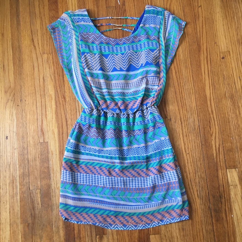 City Triangles dress. Gorgeous fabric and colors.